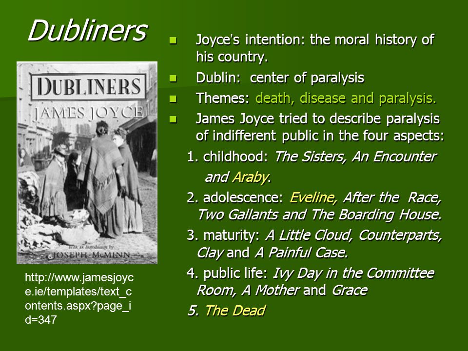 Irony & Sensory Disconnect in James Joyces’ Dubliners Essay Sample